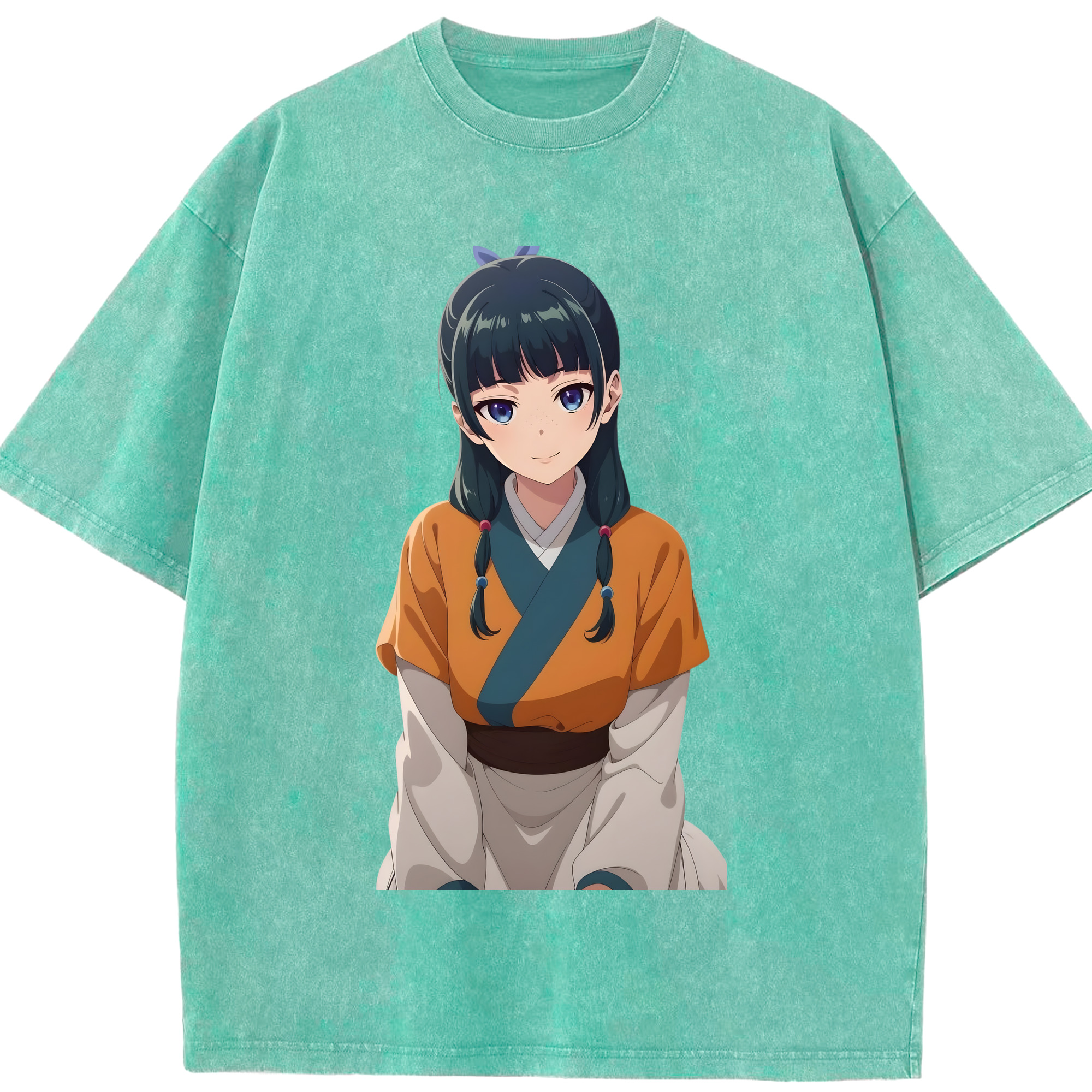 （画像用） 薬屋のひとりごと The Apothecary Diaries 綿100% ヴィンテージ風 半袖Tシャツ（フロントプリント）